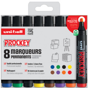 uni-ball Marqueur permanent PROCKEY PM126/4 PF, set de 4
