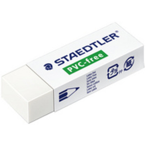 STAEDTLER Gomme B30, sans PVC, blanc