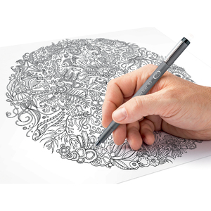 STAEDTLER Feutre à pigment, étui de 4, noir
