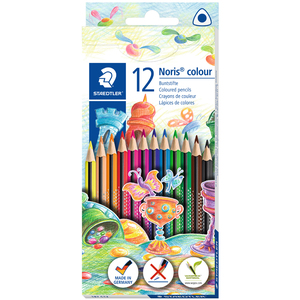 STAEDTLER Crayon de couleur Noris colour, étui carton de 6