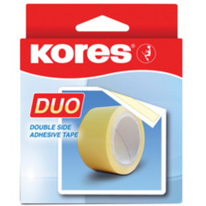 Kores Ruban adhésif à double face, 15 mm x 5 m
