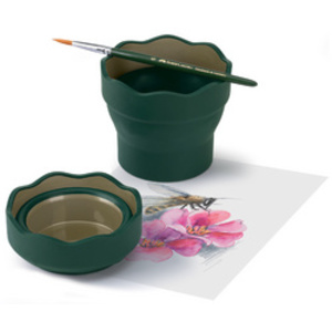 FABER-CASTELL Gobelet CLIC & GO, bleu