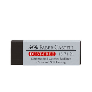 FABER-CASTELL Gomme en plastique DUST-FREE, noir