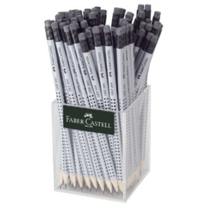 FABER-CASTELL Crayon GRIP 2001 avec gomme, dans un pot