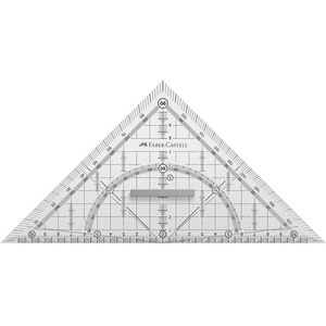 FABER-CASTELL Equerre géométrique GRIP grand, avec poignée