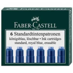 FABER-CASTELL Cartouches d'encre standard, bleu roy