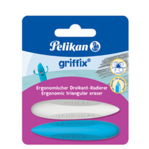 Pelikan Gomme triangulaire griffix, sur carte blister