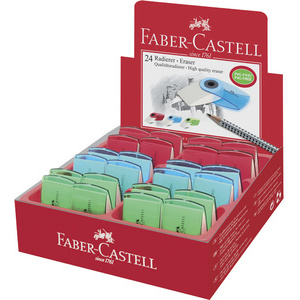 FABER-CASTELL Gomme en plastique 'SLEEVE MINI', assorti