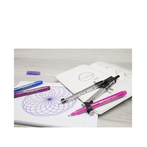 FABER-CASTELL Compas à réglage rapide, argent / noir