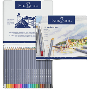 FABER-CASTELL Crayons de couleur aquarellables GOLDFABER