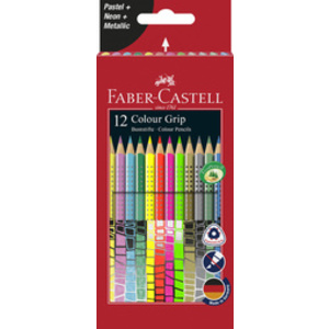 FABER-CASTELL Crayon de couleur triangulaire Colour GRIP