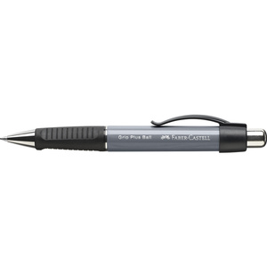 FABER-CASTELL Stylo à bille rétractable GRIP PLUS, gris
