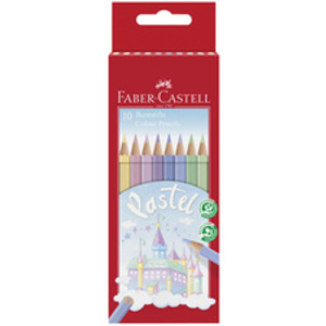 FABER-CASTELL Crayons de couleur COLOUR PASTELL, étui de 10