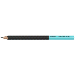 FABER-CASTELL Crayon graphite Jumbo GRIP TWO TONE, bleu