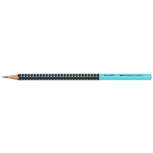 FABER-CASTELL Crayon graphite GRIP 2001 TWO TONE, bleu