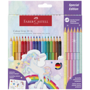 FABER-CASTELL Crayon de couleur triangulaire Colour, 10+3