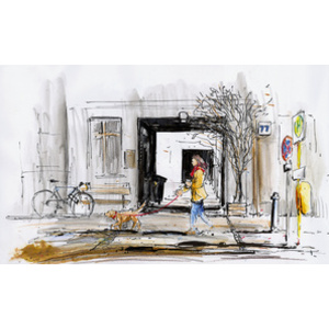 FABER-CASTELL Feutre PITT artist pen, gris chaud IV