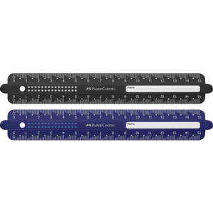 FABER-CASTELL Règle DOTS, 150 mm, assorti