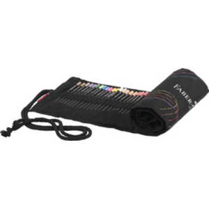 FABER-CASTELL Crayon de couleur Black Edition, étui-rouleau