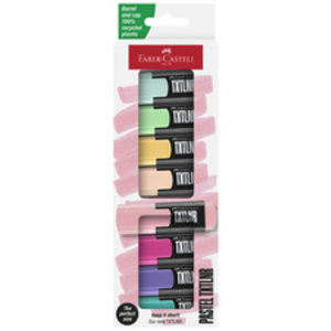 FABER-CASTELL Mini-surligneur TXTLNR Pastel, étui de 8