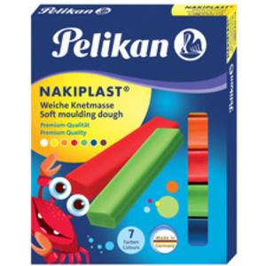 Pelikan Pâte à modeler Nakiplast grande qualité196/7,assorti