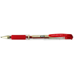 uni-ball Stylo roller encre gel SIGNO broad UM153C, rouge  - 12994