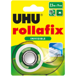 UHU Ruban adhésif rollafix avec dévidoir, invisible
