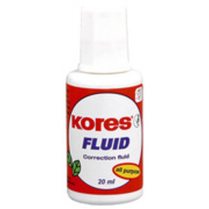 Kores Correcteur liquide 'Fluid', blanc, contenu: 20 ml