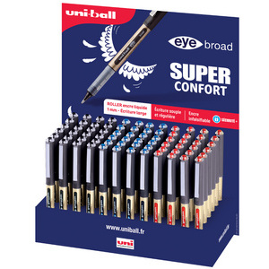 uni-ball Stylo roller eye broad UB150/10E, présentoir de 72