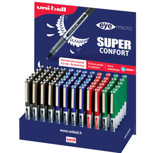 uni-ball Stylo roller eye micro UB150E, présentoir de 72
