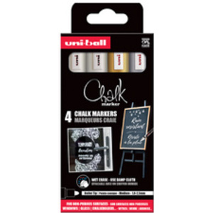 uni-ball Marqueur craie Chalk marker PWE5M/8 PF, étui de 8