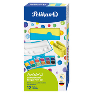 Pelikan Boîte de peinture ProColor 735, 12 couleurs