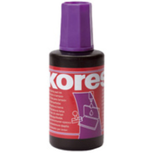 Kores Encre pour tampon encreur, contenu: 27 ml, bleu