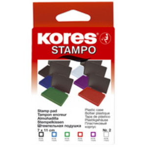 Kores tampon encreur 'STAMPO', (L)110 x (P)70 mm, violet