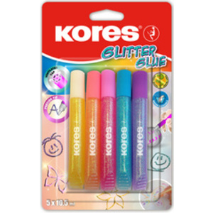 Kores Colle liquide 'Glitter Glue', couleurs assorties