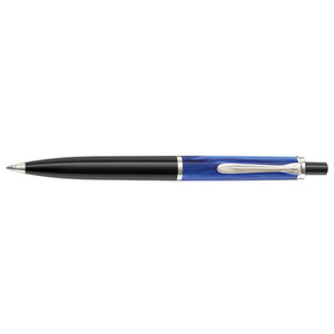 Pelikan Stylo à bille rétractable K 205, bleu marbré