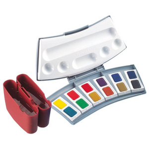 Pelikan Boîte de couleurs aquarelles d'études 725 D/12,