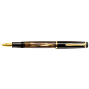 Pelikan Stylo plume M 200, brun marbré, taille de plume: EF