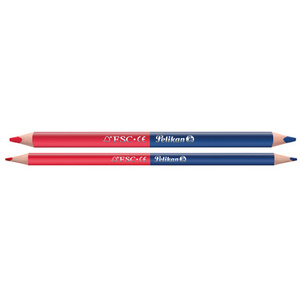 Pelikan Crayon bicolore gros, rouge/bleu