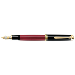 Pelikan Stylo plume 'Souverän 800', EF, noir/rouge