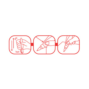 Kores Stylo correcteur 'Metal Tip', blanc, contenu: 10 g  - 48898