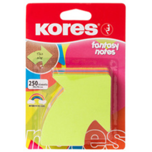 Kores Bloc-note adhésif 'Flèche', 70 x 70 mm, uni