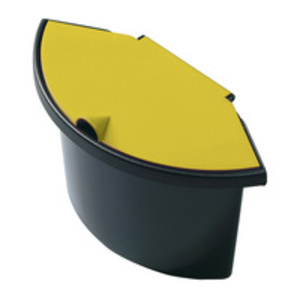 helit Corbeille à papier 'the german', 18 litres, PE, noir