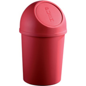 helit Poubelle 'the flip', 6 litres, gris lumière