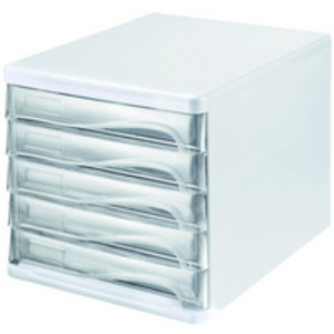 helit Module de classement 'the wave', 5 tiroirs blanc/bleu