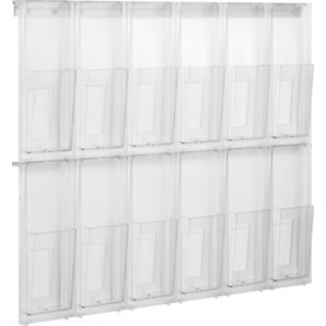 helit Porte-brochures mural 'the placativ', transparent