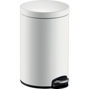 helit Poubelle à pédale 'the silent', 12 litres, argent