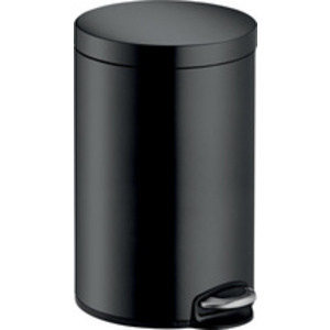 helit Poubelle à pédale 'the silent', 12 litres, argent