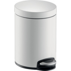 helit Poubelle cosmétique à pédale 'the silent', 5 L, argent  - 76077