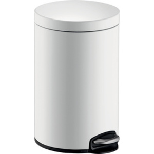 helit Poubelle à pédale 'the silent', 20 litres, blanc